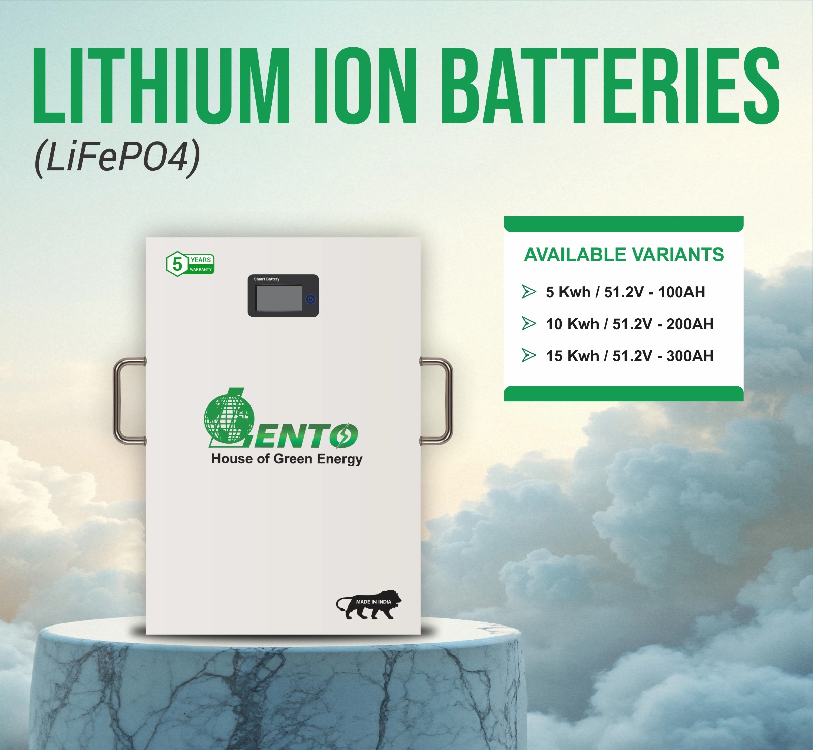 Lithium Ion Batteries (LiFePO4)